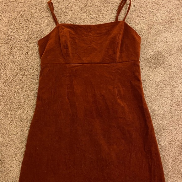 PacSun Dresses & Skirts - Lottie Moss rust color corduroy mini dress size S